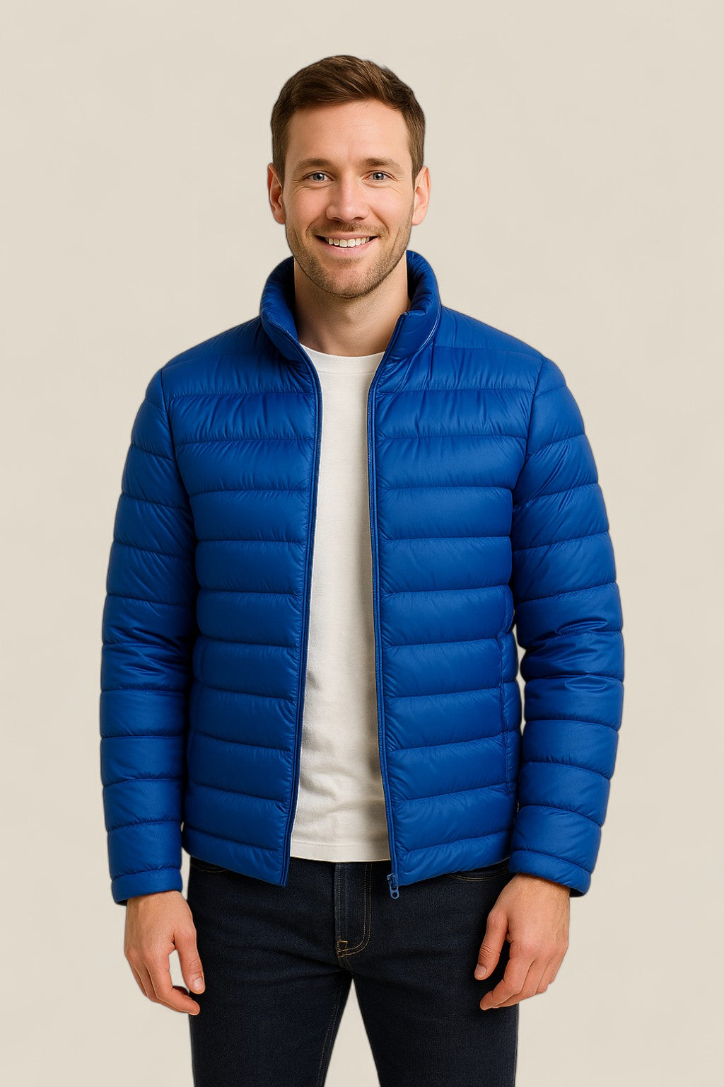Men’s Down Puffer Jacket - Ultra Light Waterproof Winter Coat