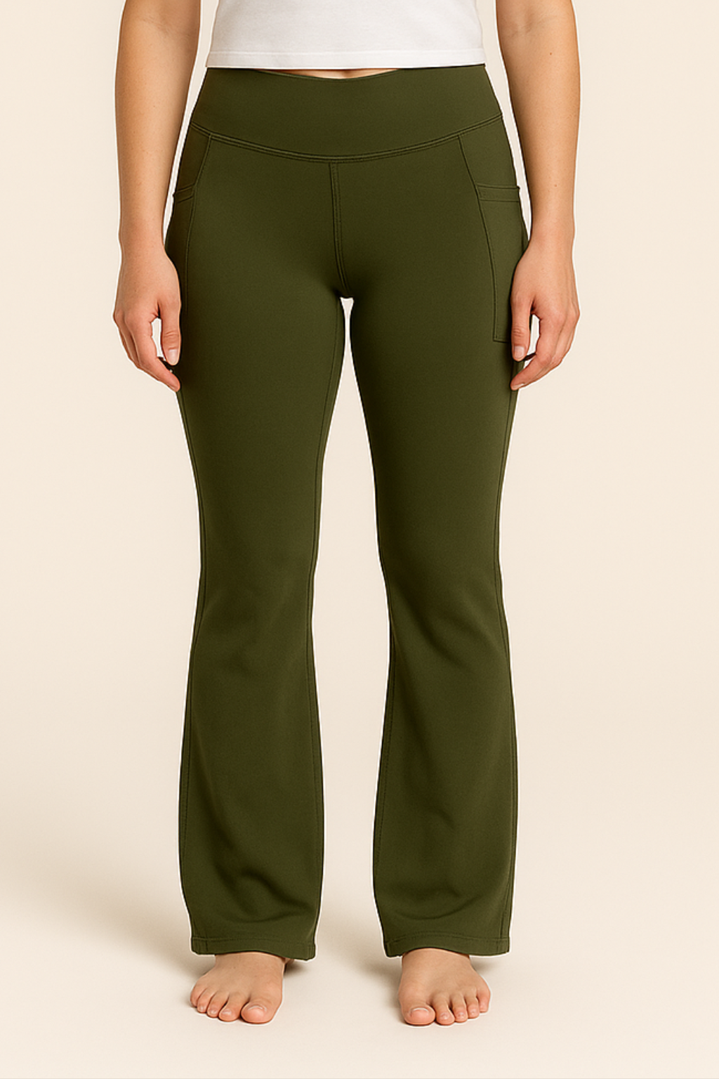 Women’s High Waist Trousers, Elegant Wide Leg Flared Palazzo Pants, Smart Casual Leggings