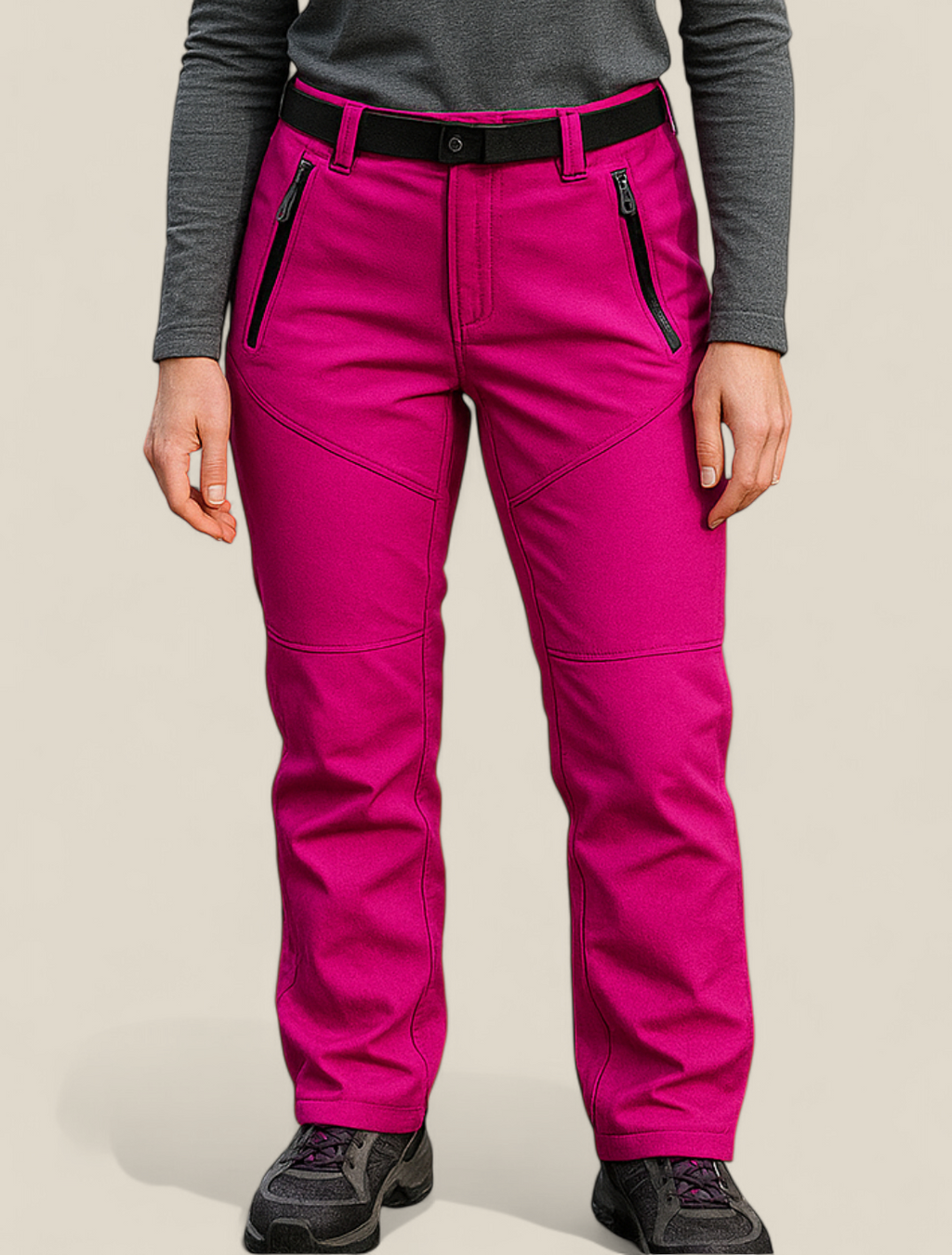 Women’s Thermal Fleece Lined Trousers - Waterproof Stretch Warm Lined Trousers