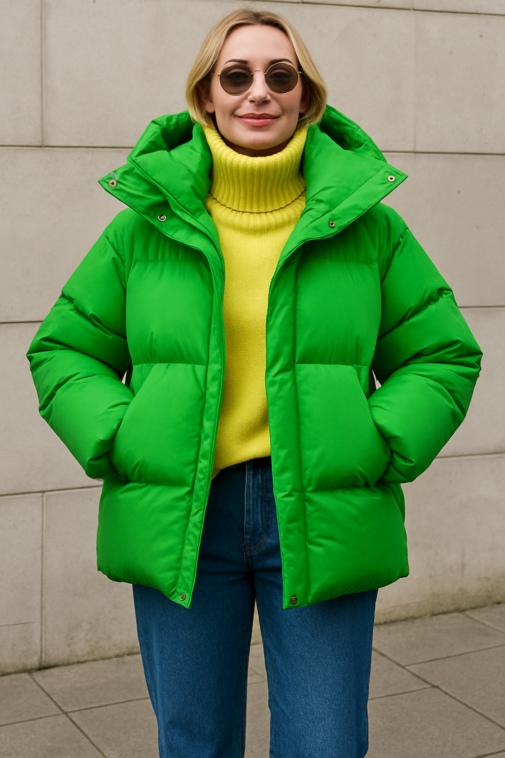 Women’s Hooded Winter Puffer Jacket, Warm Loose-Fit Parka, Casual Cold-Weather Coat