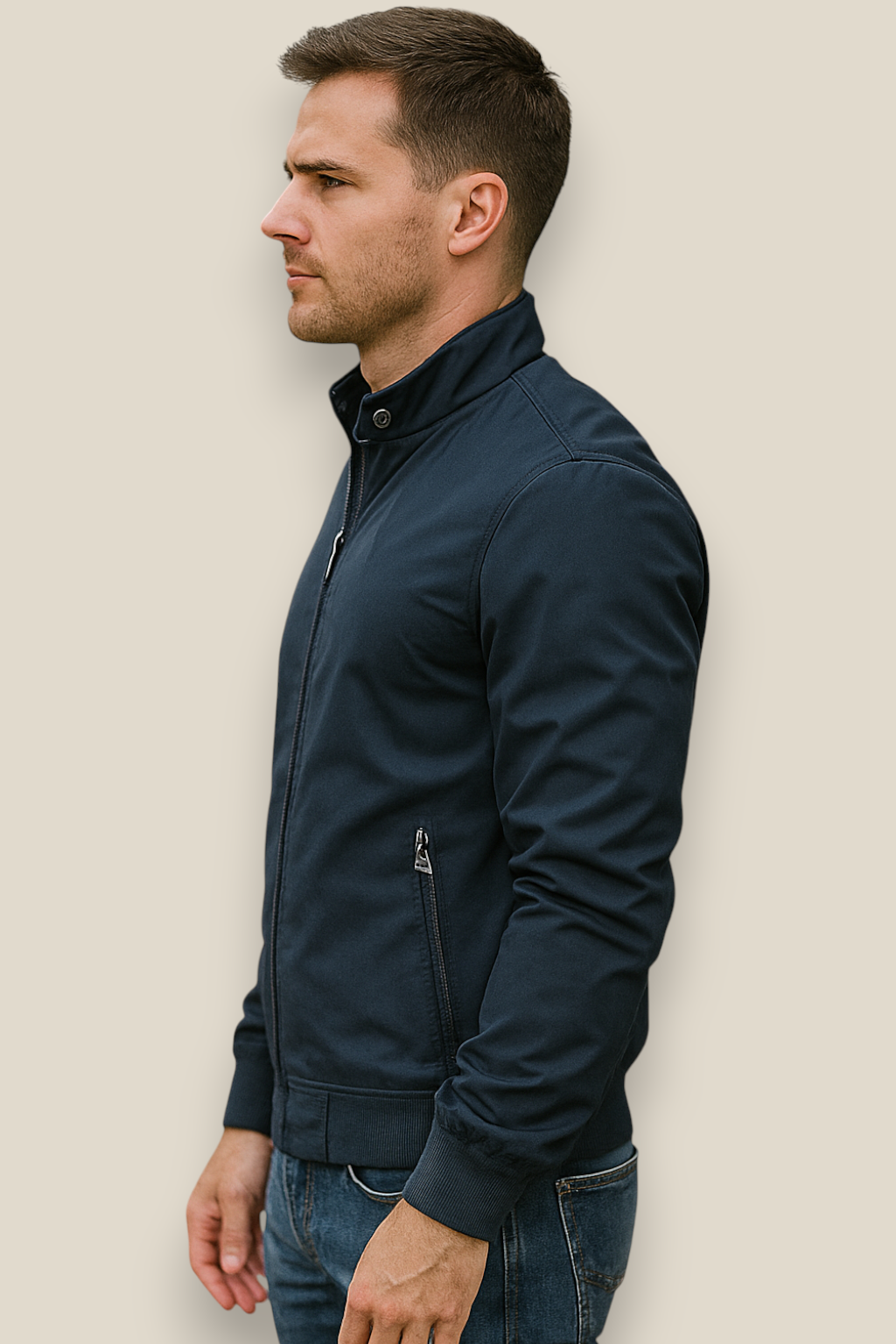 Men’s Bomber Windbreaker Jacket - Winter Slim Fit Coat