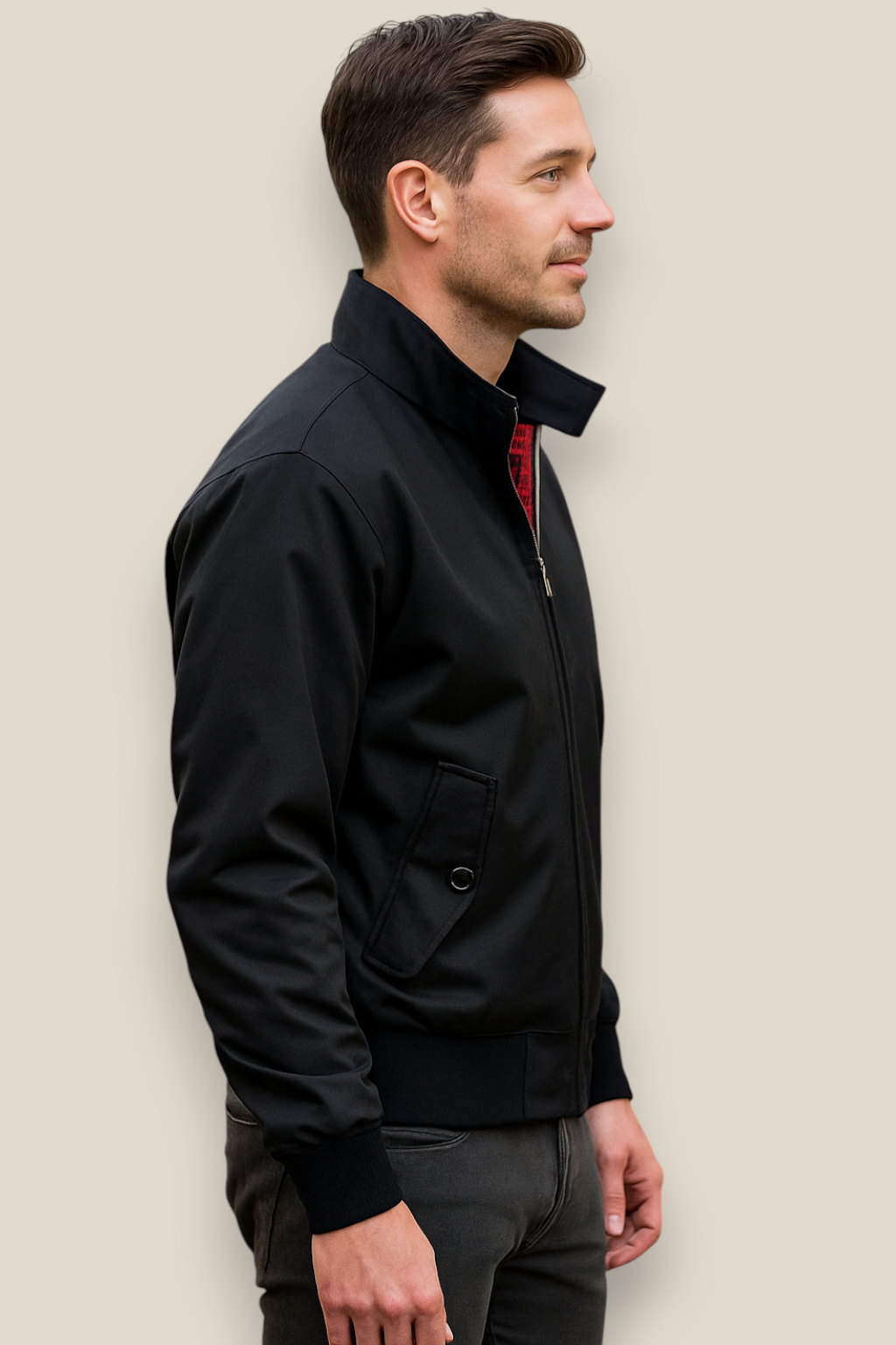 Men’s Windbreaker Jacket, Lightweight Winter Sportswear, Warm Casual Outerwear