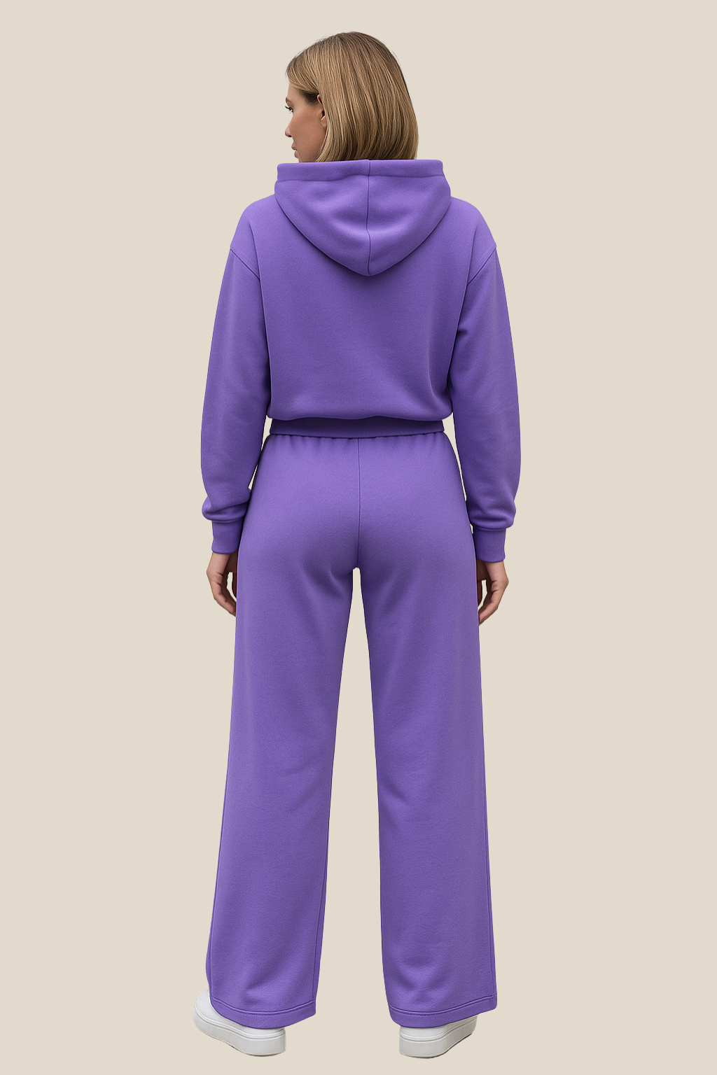 Women’s Two-Piece Hoodie Jogger Set, Casual Winter Tracksuit Outfit, Warm Loungewear