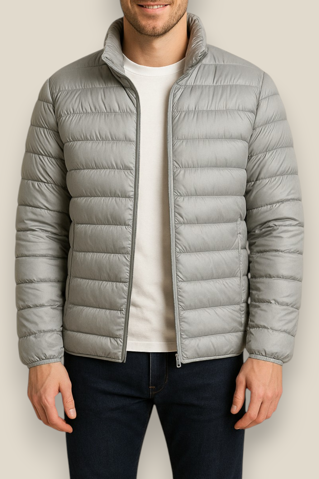 Men’s Down Puffer Jacket - Ultra Light Waterproof Winter Coat