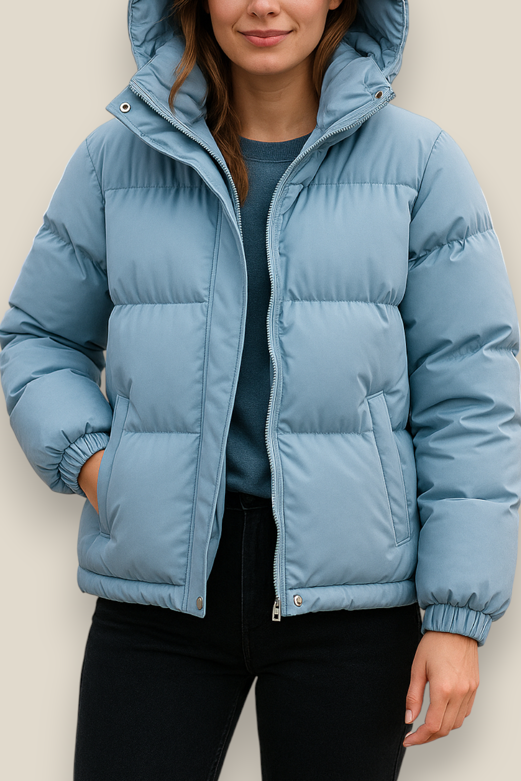 Women’s Winter Puffer Jacket - Thick Hooded Down Coat