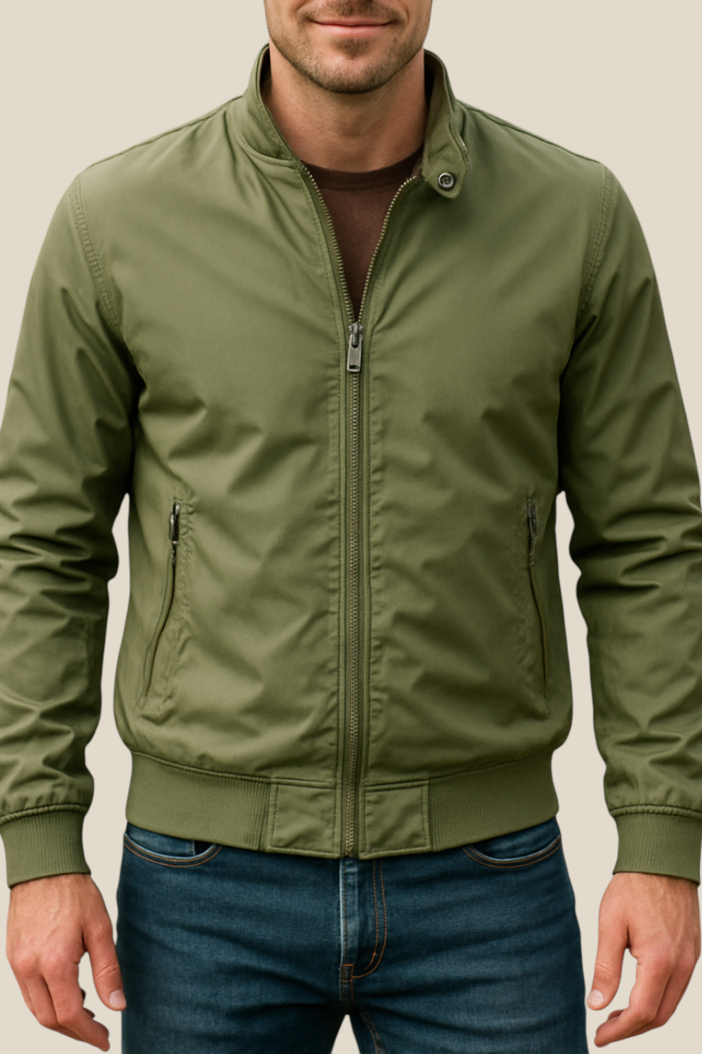 Men’s Bomber Windbreaker Jacket - Winter Slim Fit Coat