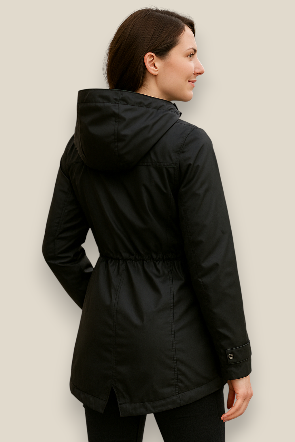 Women’s Waterproof Parka Jacket - Lightweight Hooded Trench coat