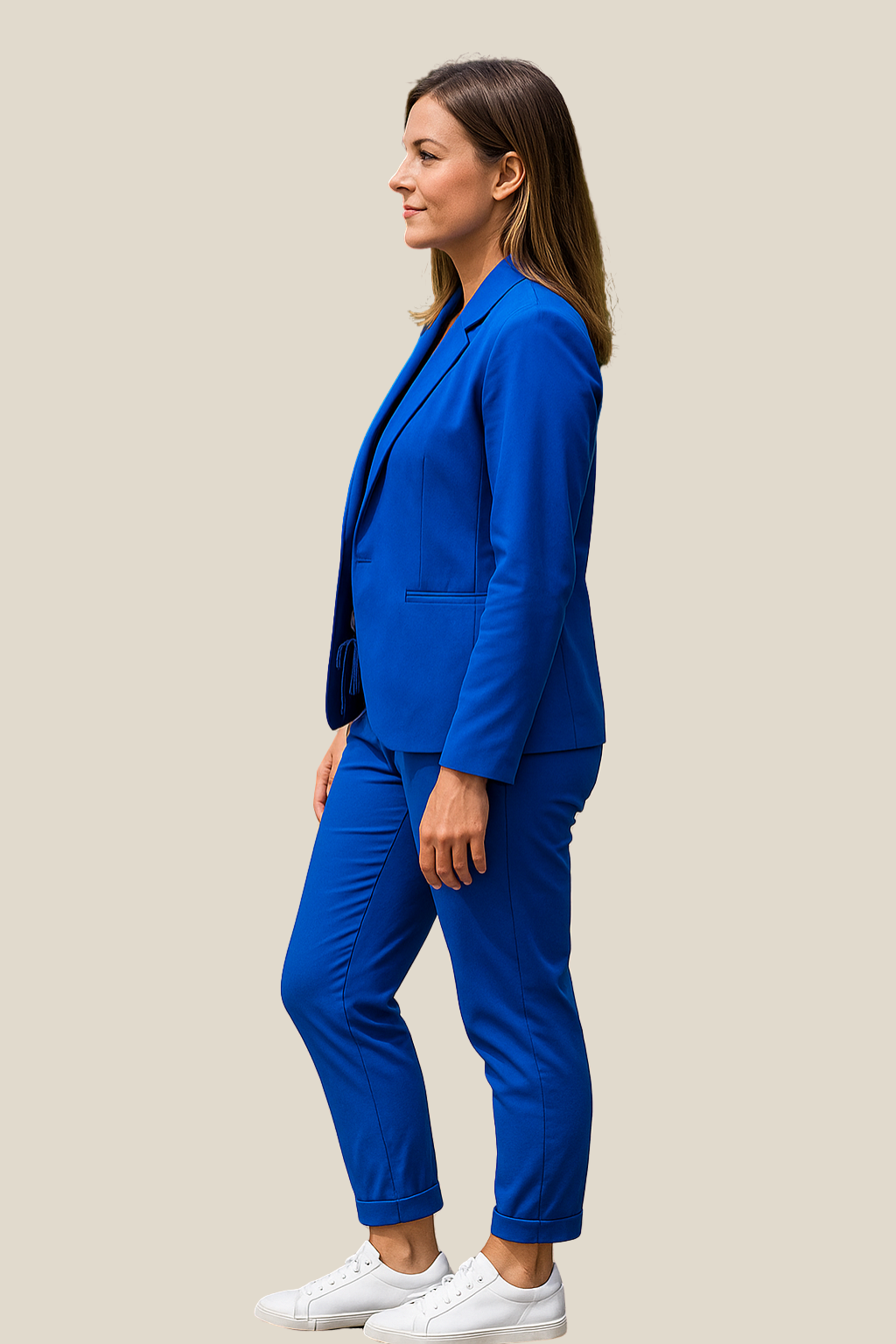 Women’s Business Suit Set, Elegant Two-Piece Outfit With Blazer And Trousers