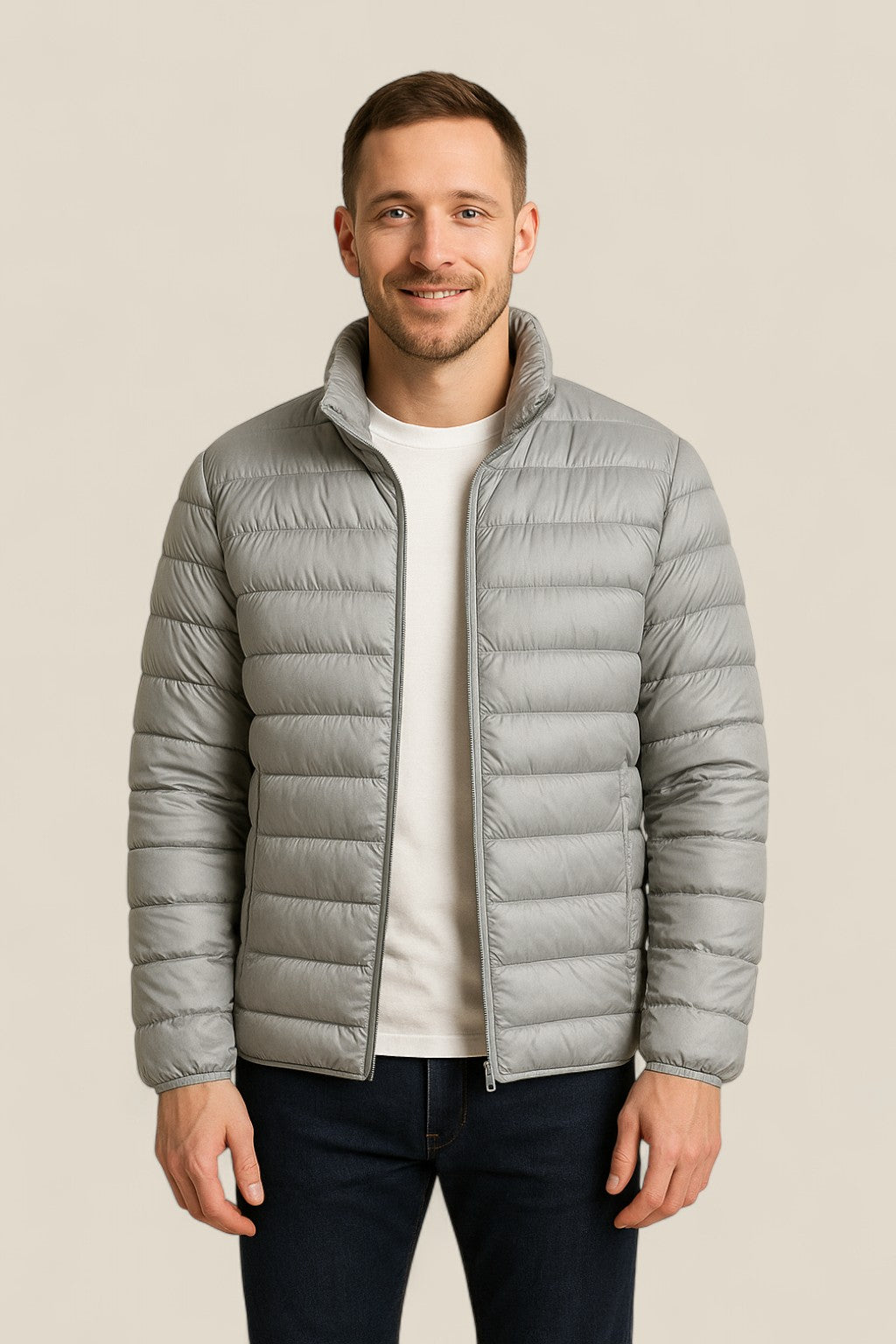 Men’s Down Puffer Jacket - Ultra Light Waterproof Winter Coat