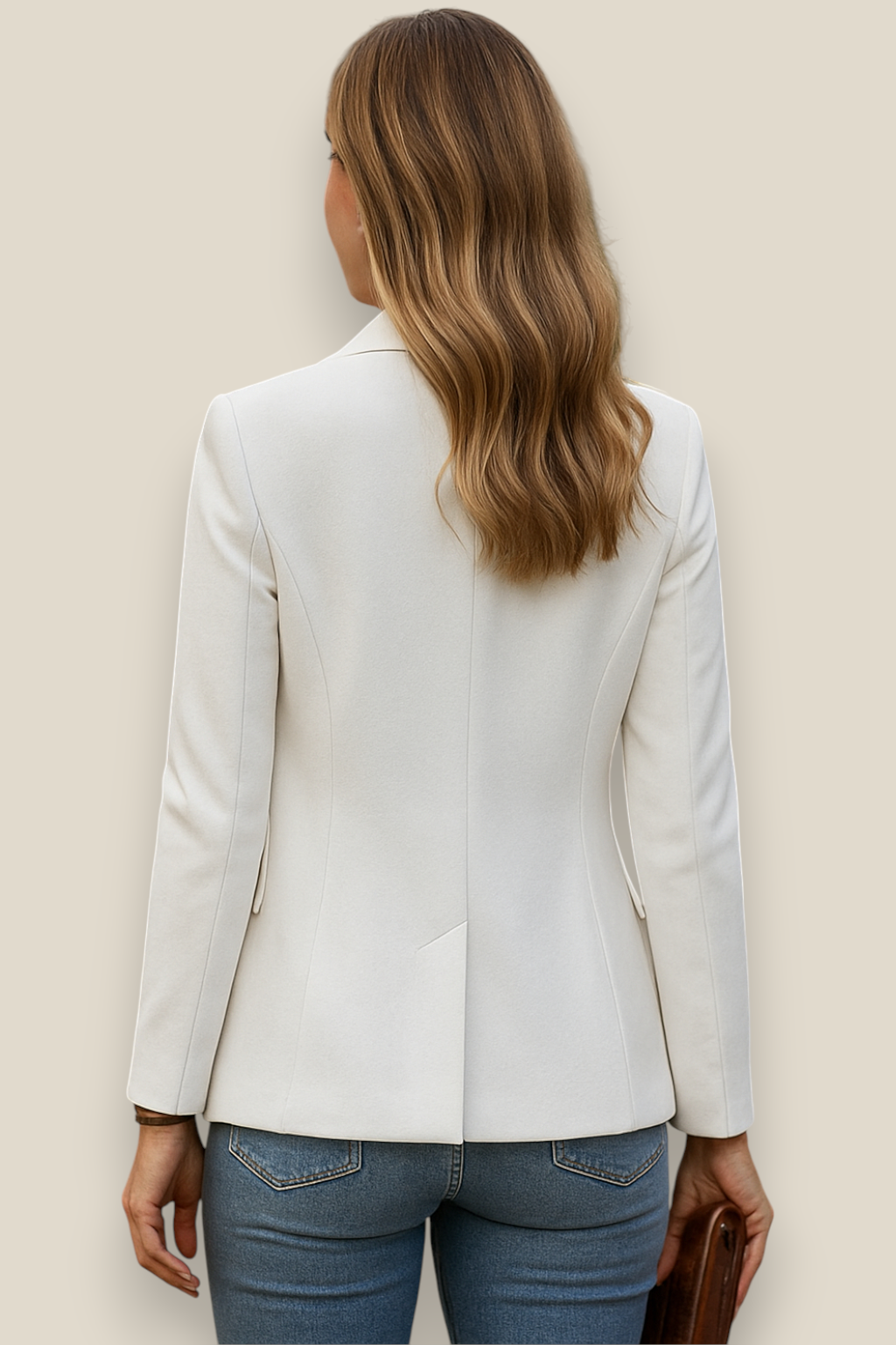 Women’s Blazer Jacket, Long Sleeve Business Coat, Elegant Office Top
