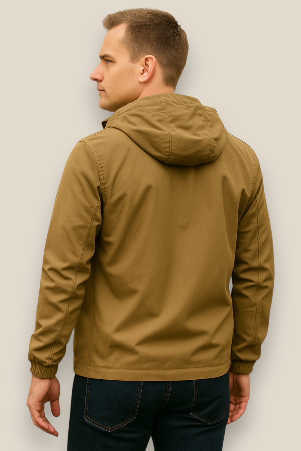 Men’s Waterproof Hiking Jacket -Outdoor Hooded Windbreaker