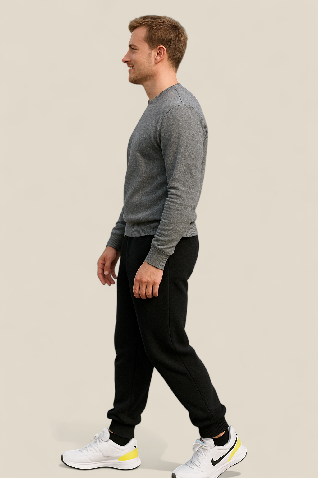 Men’s Winter Joggers, Thick Lamb Wool Lined Pants, Casual Sportswear Trousers