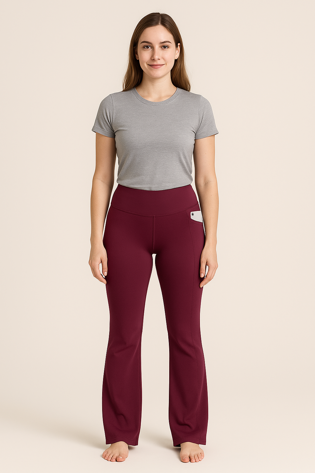 Women’s High Waist Trousers, Elegant Wide Leg Flared Palazzo Pants, Smart Casual Leggings