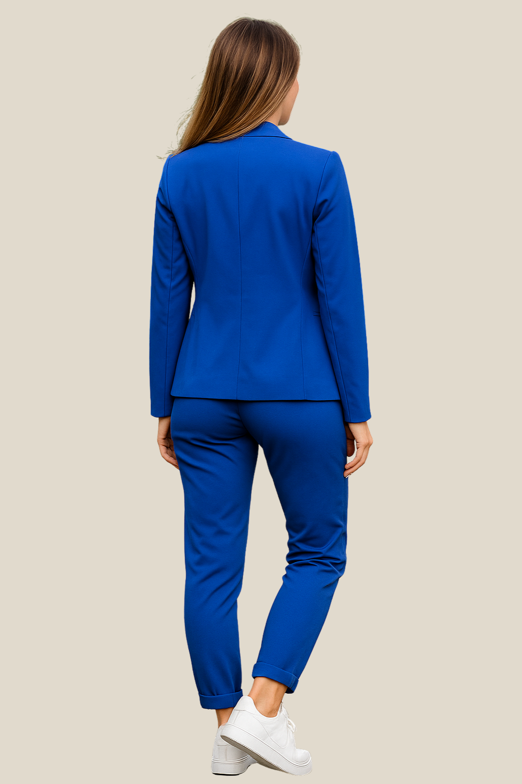 Women’s Business Suit Set, Elegant Two-Piece Outfit With Blazer And Trousers