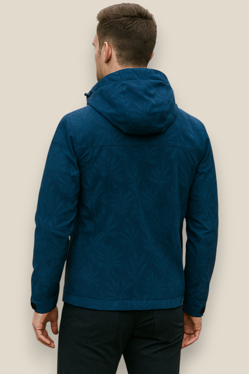 Men’s Outdoor Windbreaker Jacket, Lightweight Hooded Coat, Winter Pullover