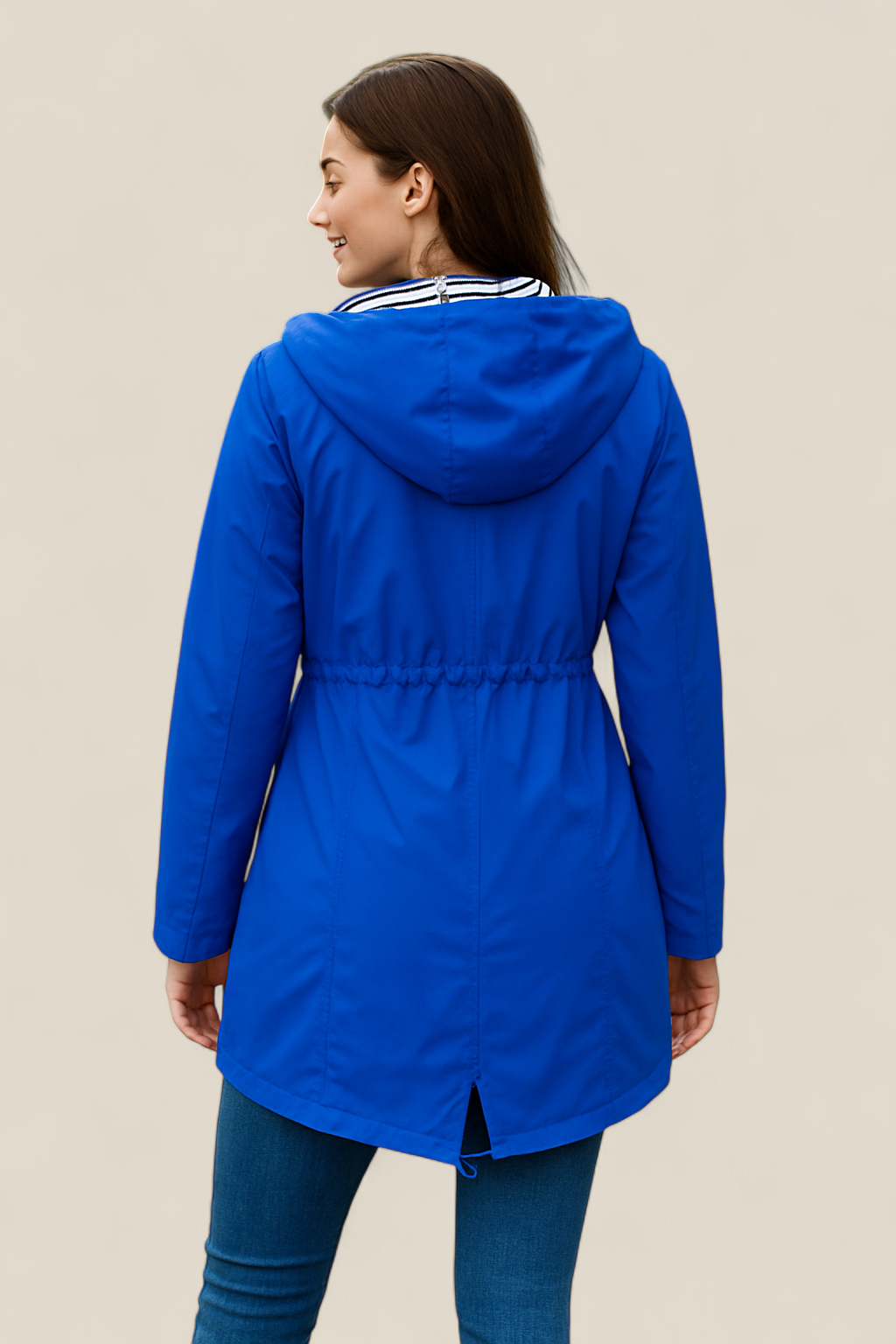 Women’s Waterproof Raincoat, Lightweight Hooded Trench Jacket, Warm Outdoor Coat