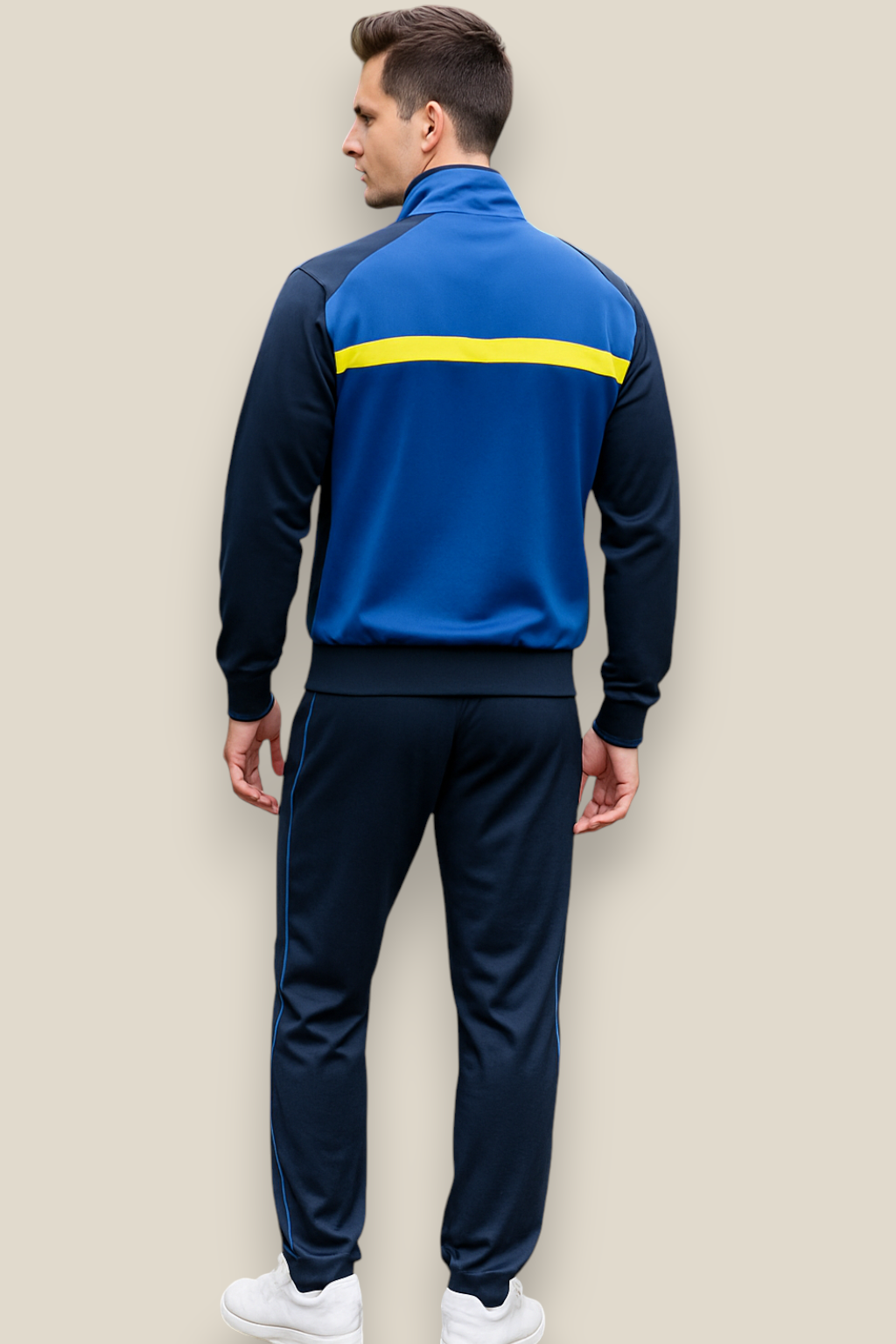 Men’s Sportswear Set - Two-Piece Jacket And Jogging Tracksuit Set