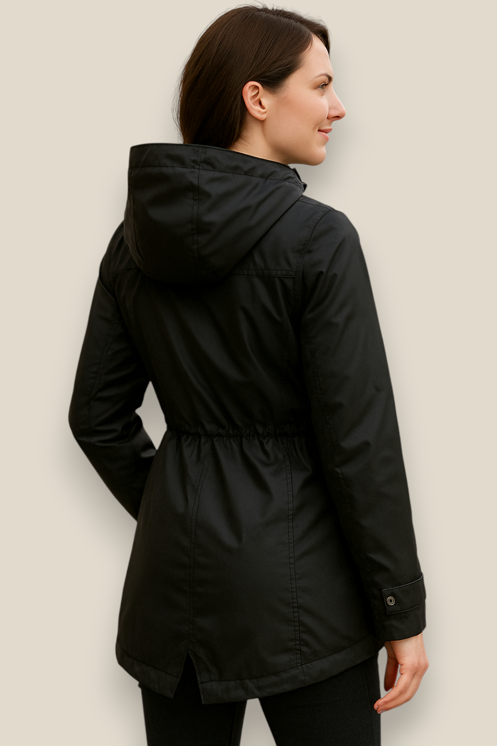 Women’s Waterproof Raincoat, Lightweight Trench Jacket, Casual Outdoor Coat