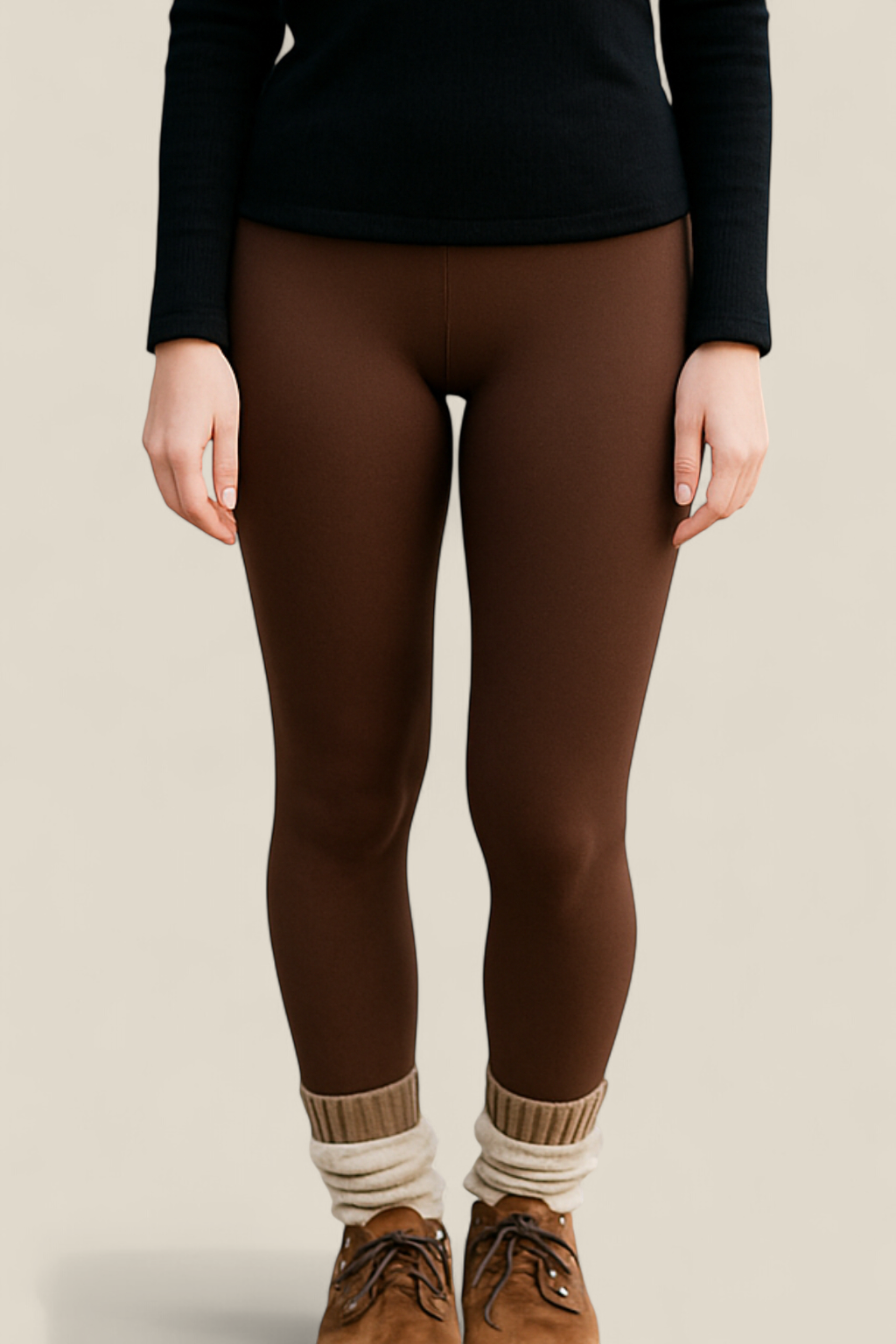 Women’s Fleece Lined Leggings - Thick Winter Thermal Tights