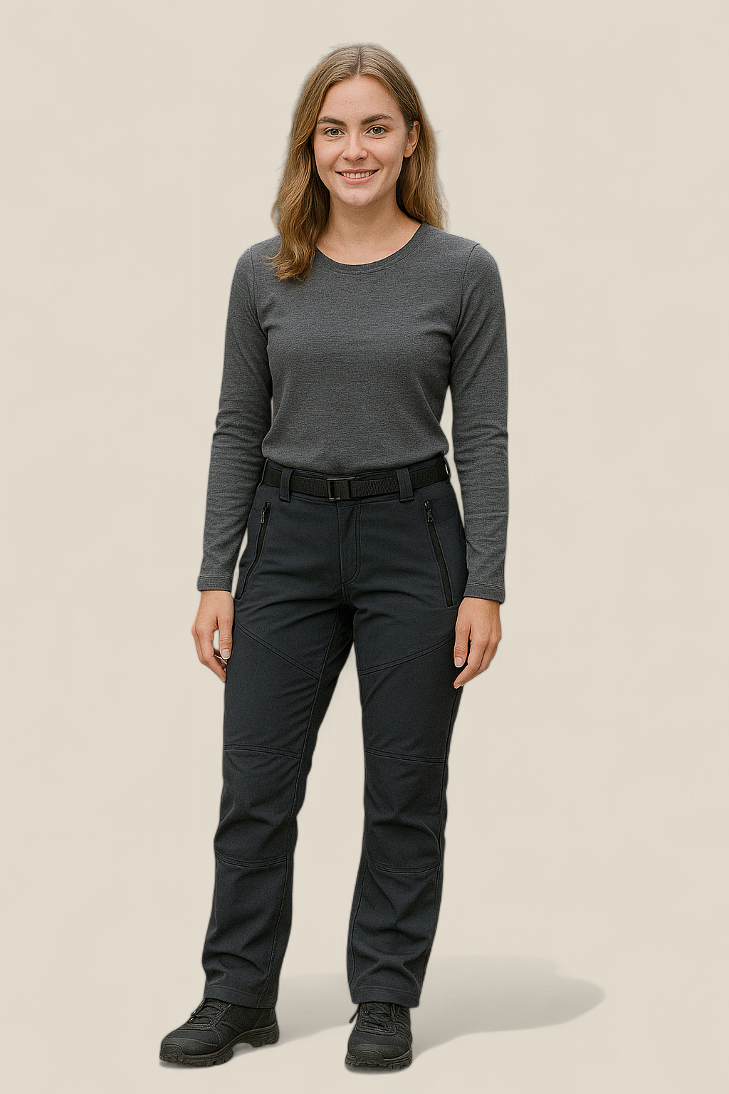 Women’s Thermal Fleece Lined Trousers - Waterproof Stretch Warm Lined Trousers