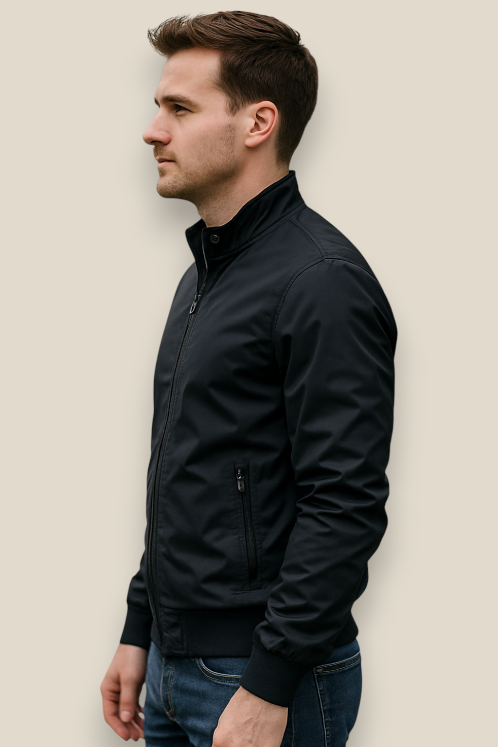 Men’s Bomber Windbreaker Jacket - Winter Slim Fit Coat