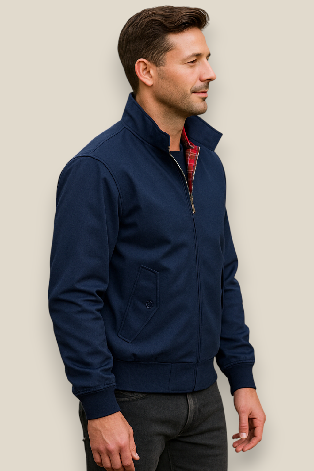 Men’s Windbreaker Jacket, Lightweight Winter Sportswear, Warm Casual Outerwear