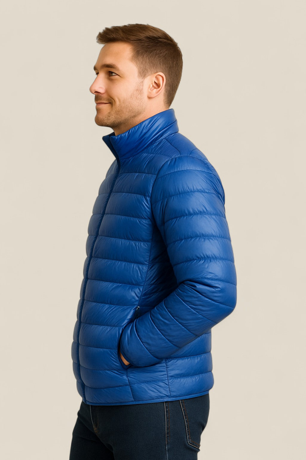 Men’s Down Puffer Jacket - Ultra Light Waterproof Winter Coat
