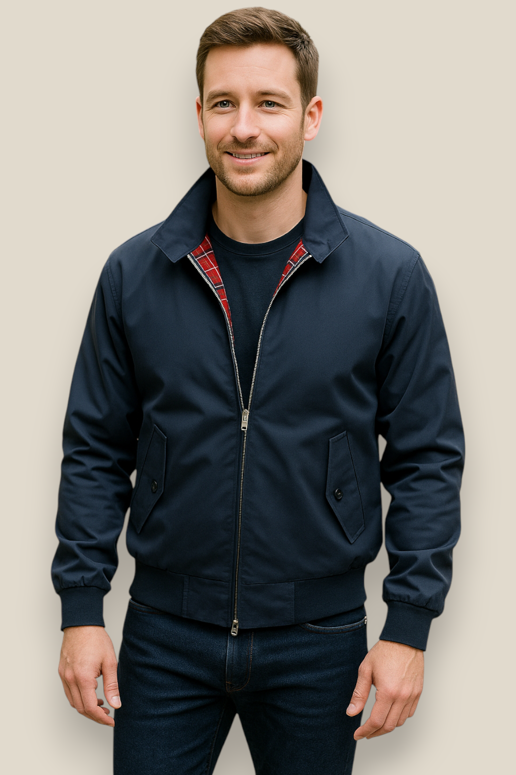 Men’s Windbreaker Jacket, Lightweight Winter Sportswear, Warm Casual Outerwear