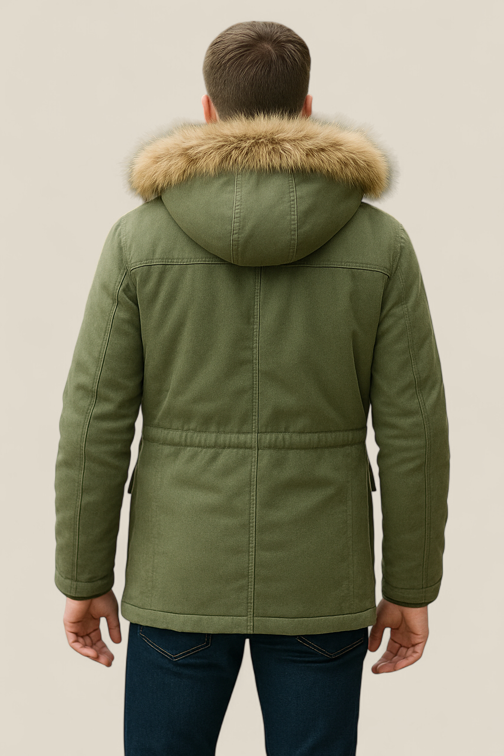 Men’s Winter Parka Jacket - Thick Velvet Outdoor Coat