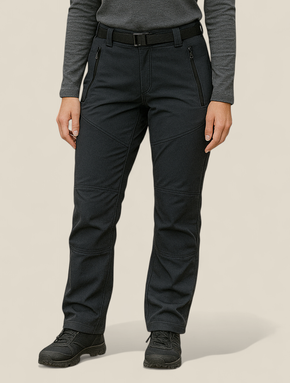 Women’s Thermal Fleece Lined Trousers - Waterproof Stretch Warm Lined Trousers