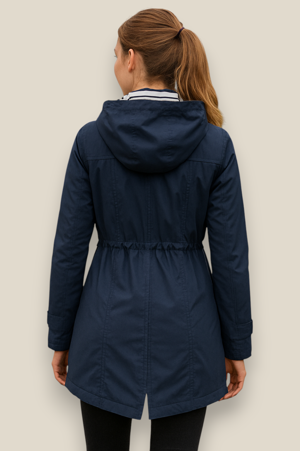 Women’s Waterproof Parka Jacket - Lightweight Hooded Trench coat