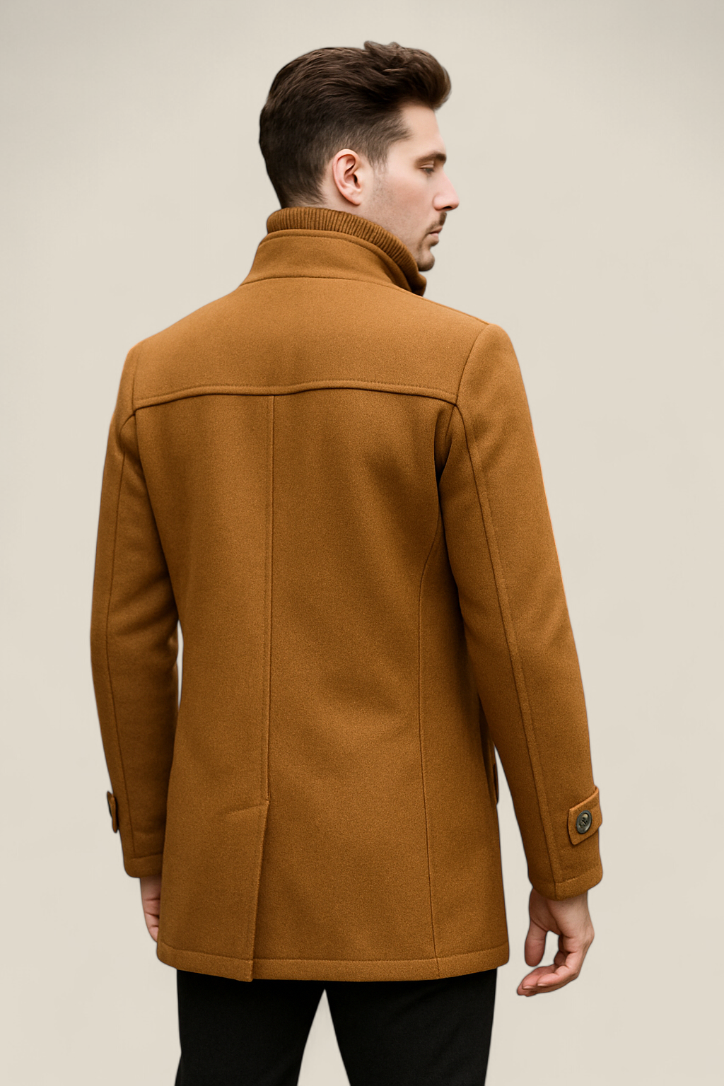 Men’s Wool Jacket - Slim Fit Business Casual Winter Coat