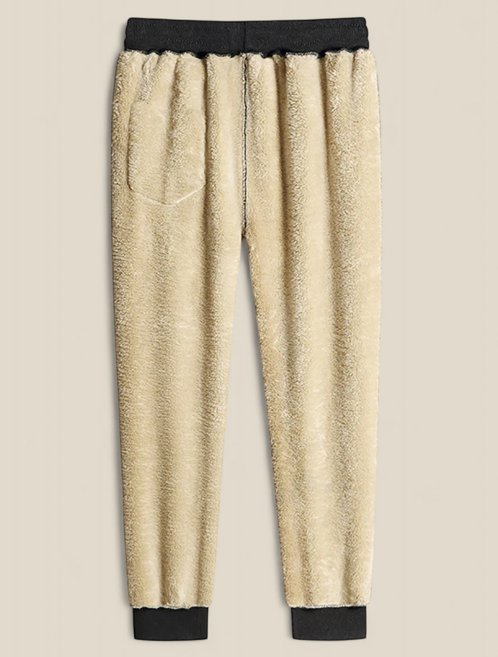 Men’s Winter Joggers, Thick Lamb Wool Lined Pants, Casual Sportswear Trousers