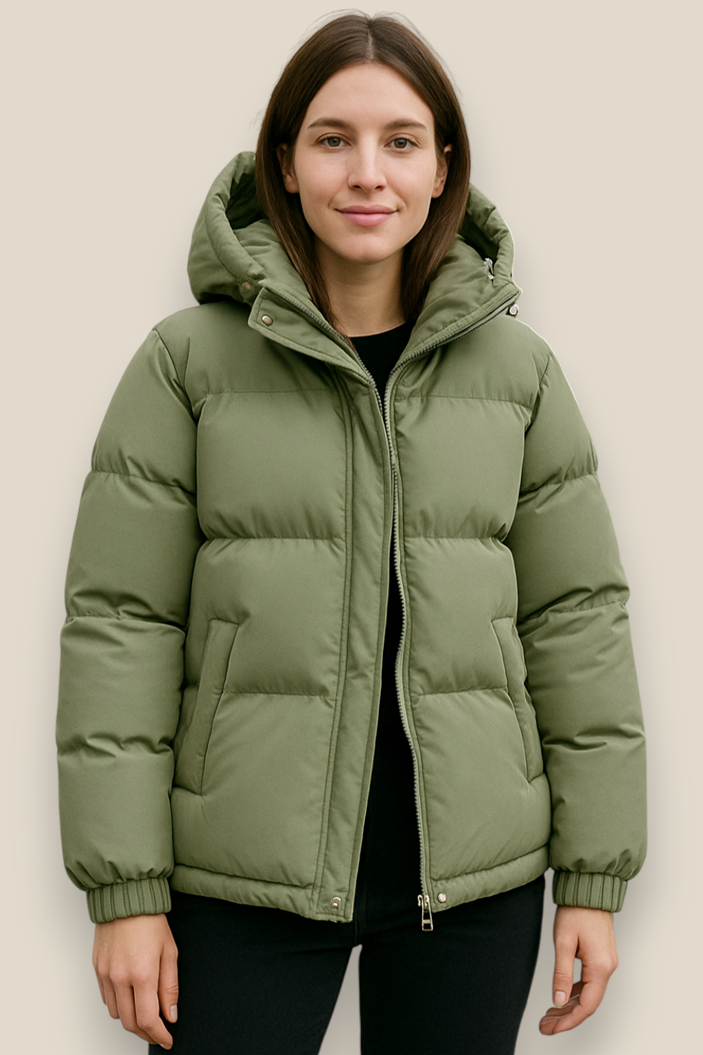 Women’s Winter Puffer Jacket - Thick Hooded Down Coat