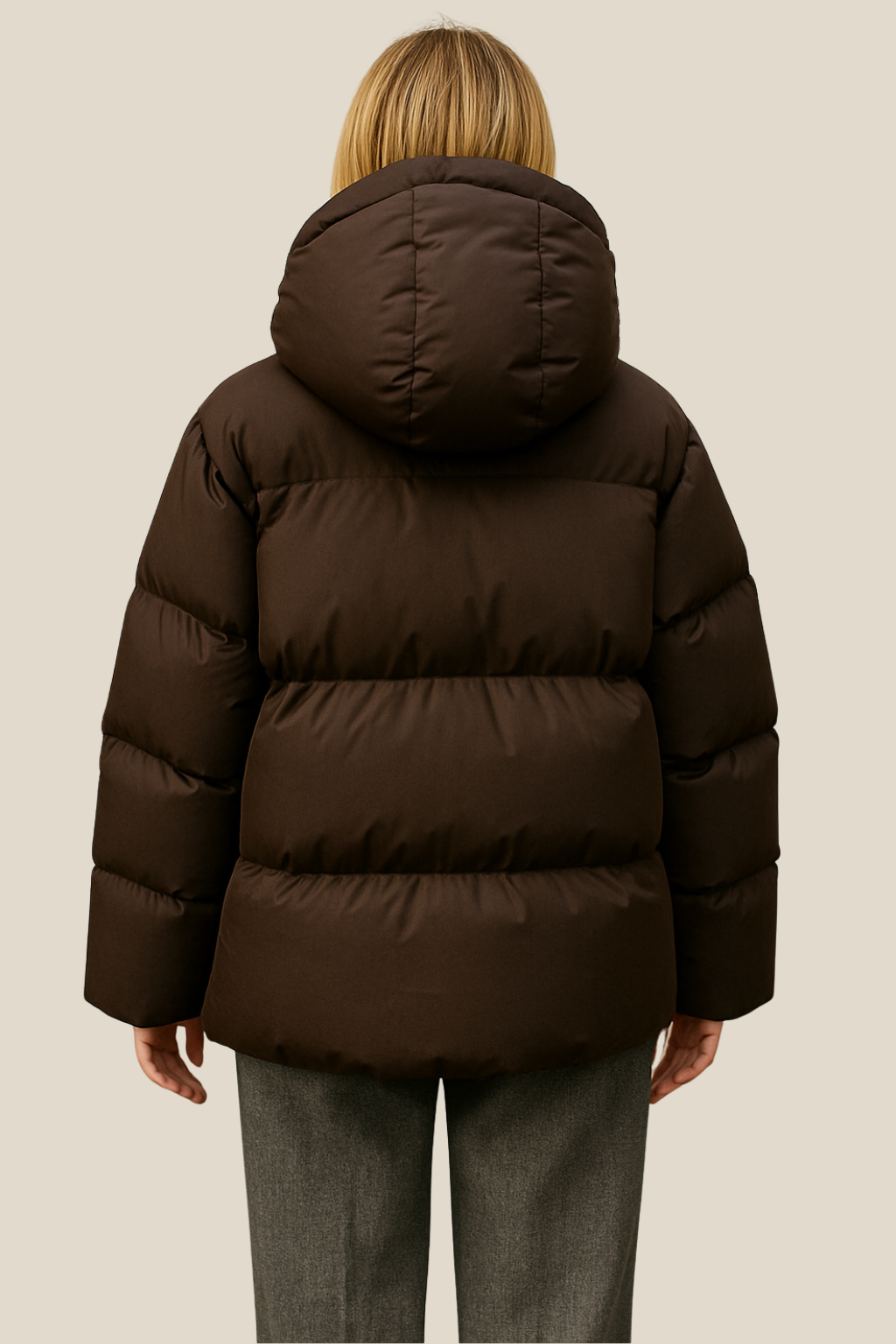 Women’s Hooded Winter Puffer Jacket, Warm Loose-Fit Parka, Casual Cold-Weather Coat