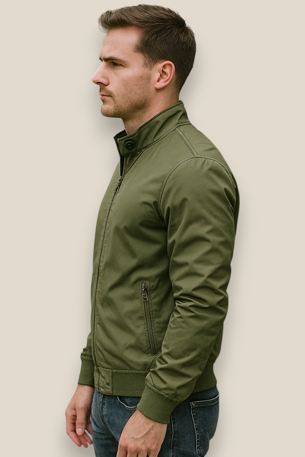 Men’s Bomber Windbreaker Jacket - Winter Slim Fit Coat