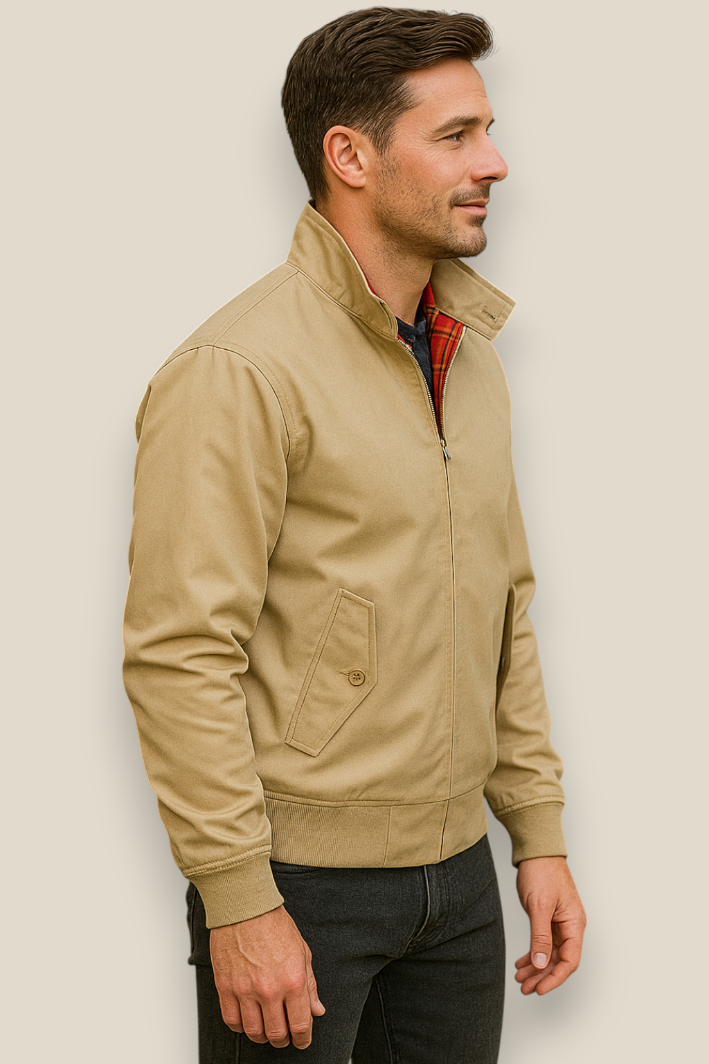 Men’s Windbreaker Jacket, Lightweight Winter Sportswear, Warm Casual Outerwear
