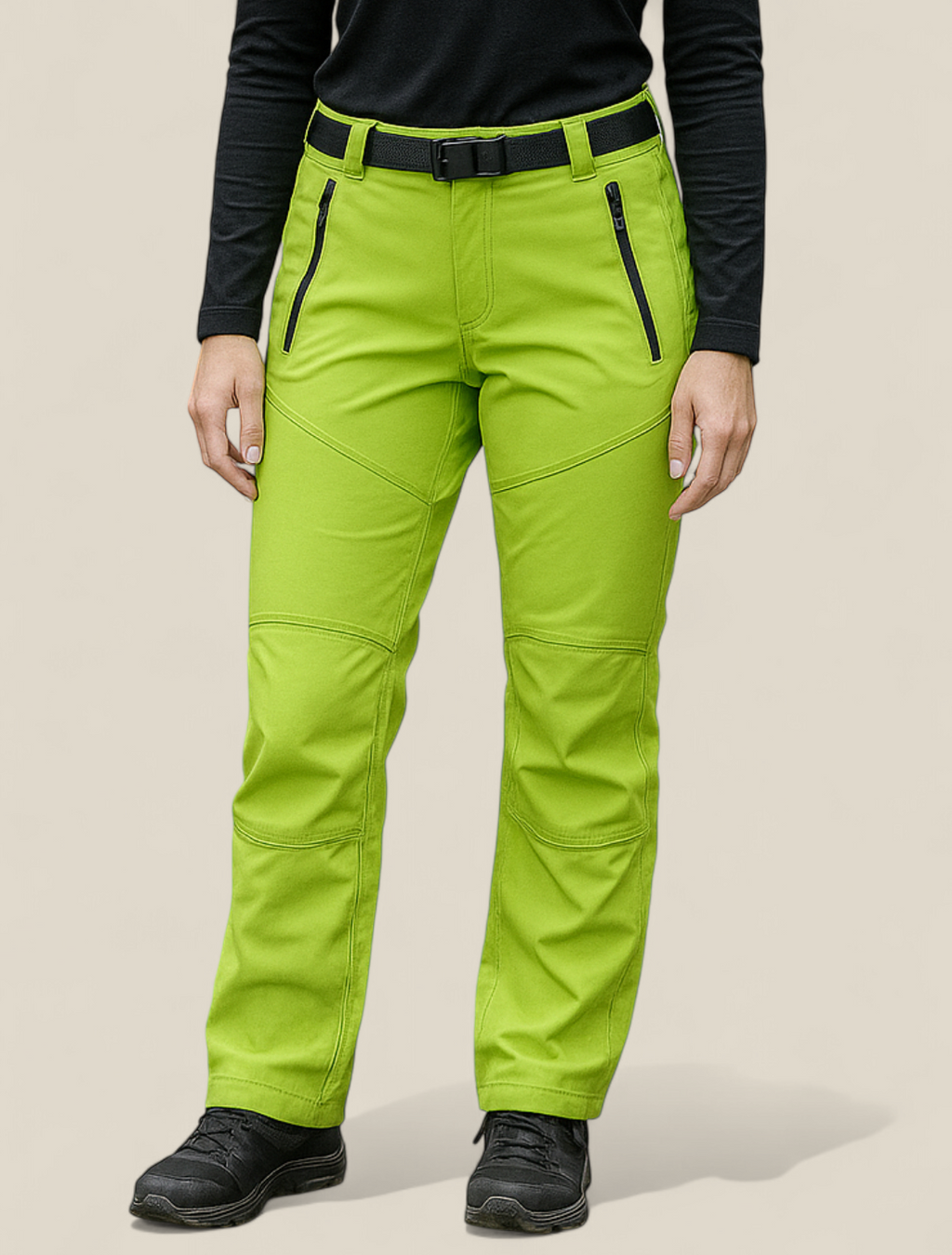 Women’s Thermal Fleece Lined Trousers - Waterproof Stretch Warm Lined Trousers