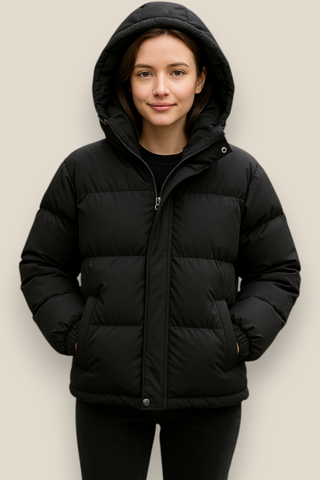 Women’s Winter Puffer Jacket - Thick Hooded Down Coat