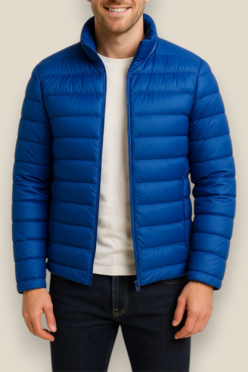 Men’s Down Puffer Jacket - Ultra Light Waterproof Winter Coat