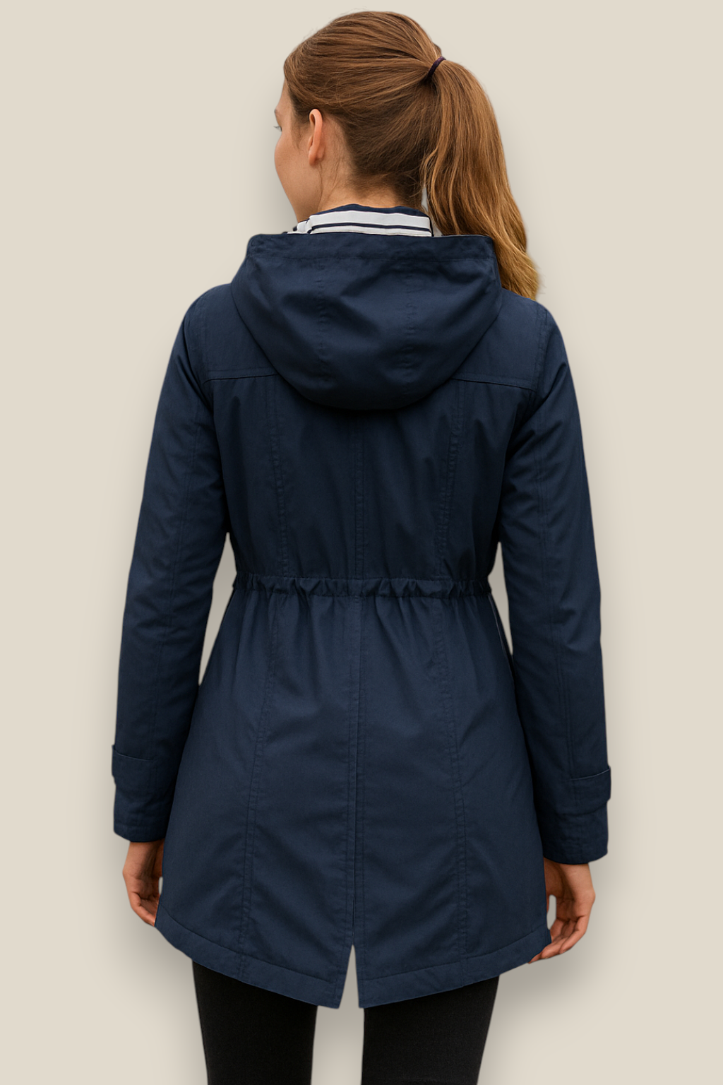 Women’s Waterproof Raincoat, Lightweight Trench Jacket, Casual Outdoor Coat