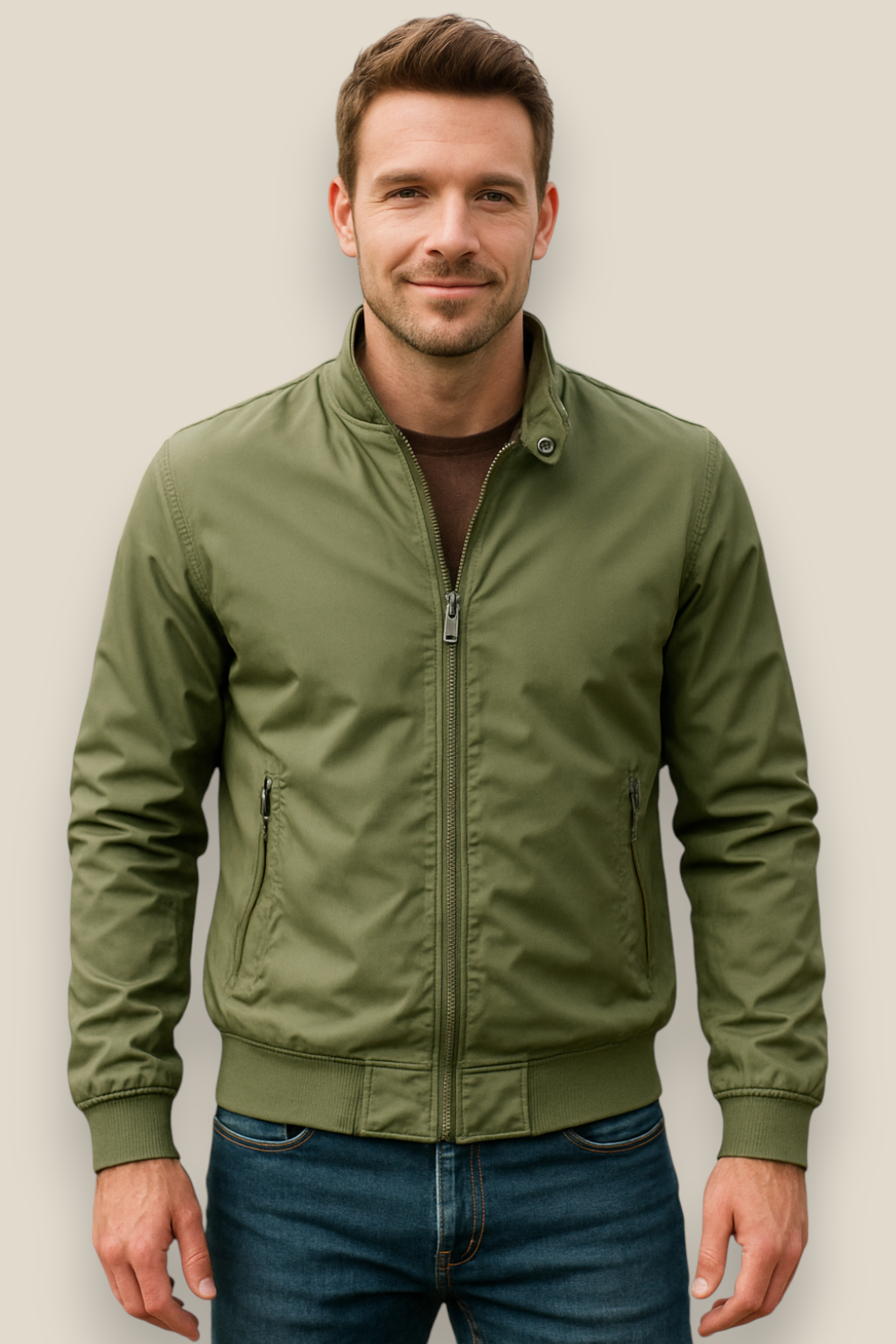 Men’s Bomber Windbreaker Jacket - Winter Slim Fit Coat